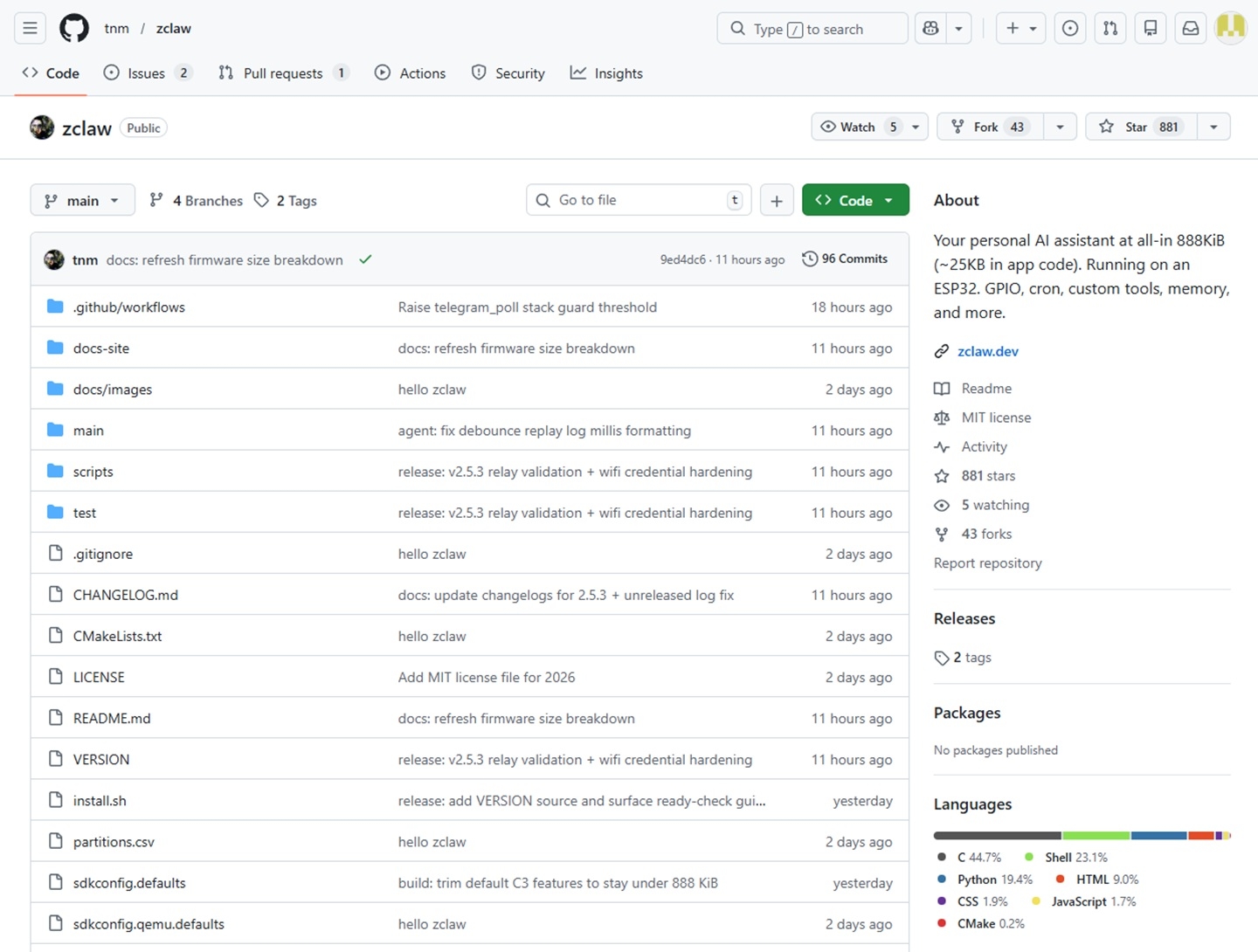ИИ-агент zclaw работает на микроконтроллере за $5 — в 35 КБ кода