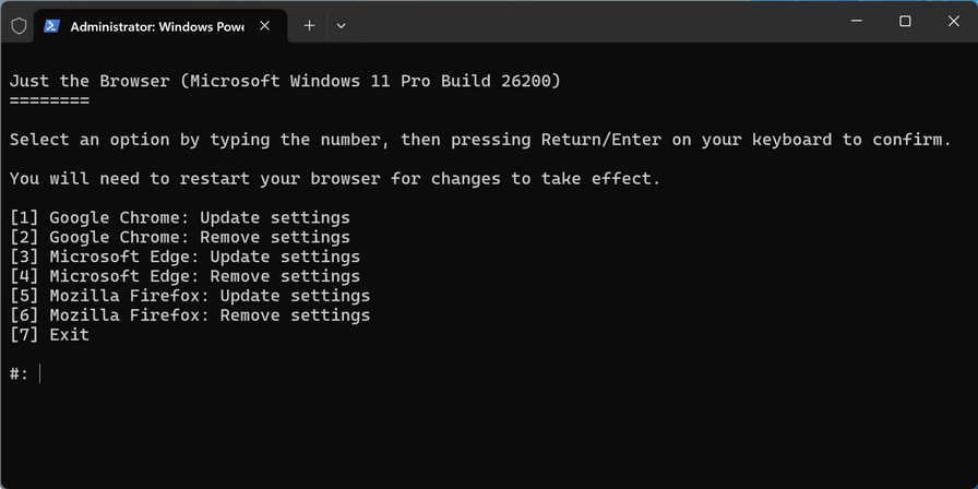 Обновлён инициатива Just the Browser, который удаляет ИИ, телеметрию и раздражающие элементы из браузеров для ПК