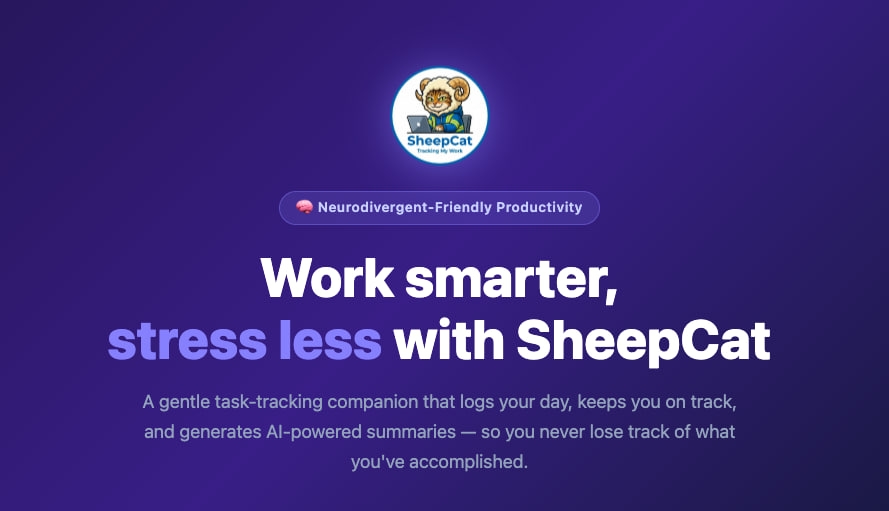 Разработчик представил трекер задач SheepCat для нейроотличных пользователей